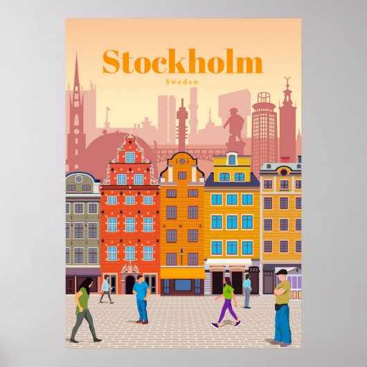 Reis van kunstreizen naar Stockholm Poster (Voorkant)
