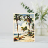  reis van Miami Beach Florida Briefkaart (Staand voorkant)