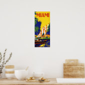  reis van Miami Florida Poster (Keuken)