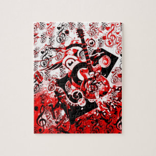 Reis van Muziek-Rood_ Legpuzzel