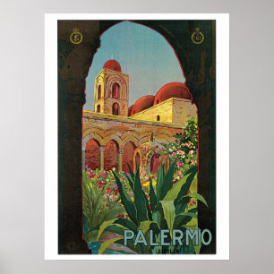 Reis van Palermo Sicilië in de jaren 20 Poster