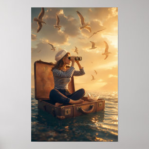 Reis van Wonder op de Gouden Zee Poster
