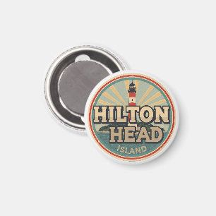 Reis vintage Hilton Head Island vuurtoren cadeaus Magneet
