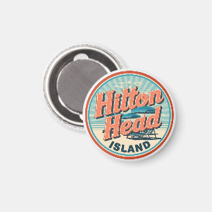 Reis vintage Hilton Head Island vuurtoren cadeaus Magneet
