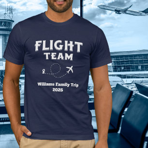 Reis Vlucht Team Familie Vakantie Meisjesuitje T-shirt