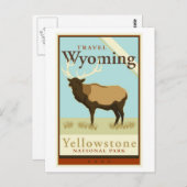 Reis Wyoming Briefkaart (Voorkant / Achterkant)