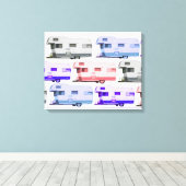 Reisaanhangwagen canvas afdruk (Insitu (Houten vloer))