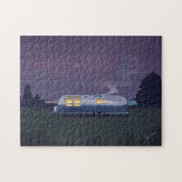 Reisaanhangwagen Zilveren RV & Nacht Sky Legpuzzel