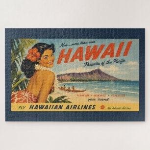 Reisadvertentie in vintage stijl Hawaï Legpuzzel