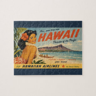 Reisadvertentie in vintage stijl Hawaï Legpuzzel