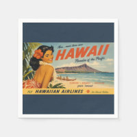 Reisadvertentie in vintage stijl Hawaï