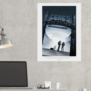Reisadvertentie Science-Fiction, Dwergplaneet Cere Folie Afdrukken