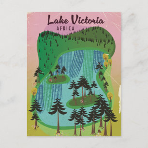 Reisaffiche Afrika Victoriameer Briefkaart