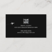 Reisagent Black Visitekaartje (Achterkant)