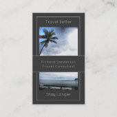 Reisagent met QR-code Visitekaartje (Voorkant)