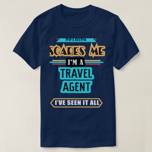 Reisagent niets wat me schaadt t-shirt (Design voorkant)