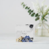 Reisagent Vierkante Visitekaartje (Staand voorkant)