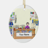 Reisagent - Vrouw Keramisch Ornament (Rechts)