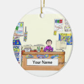 Reisagent - Vrouw Keramisch Ornament (Links)