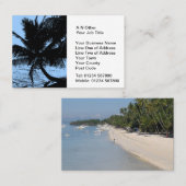 Reisagenten Visitekaartje (Voorkant / Achterkant)