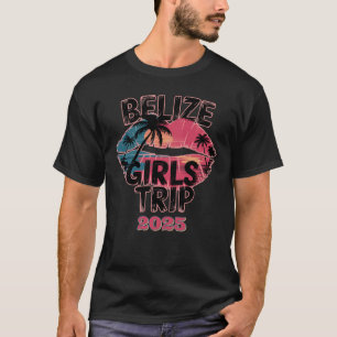 Reisavontuur Belize Meisjes Tropisch Avontuur T-shirt