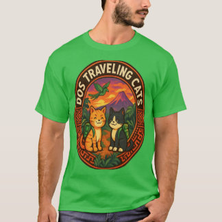 "Reisavontuur T-Shirt voor Kattenliefhebbers | Cut