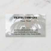 Reisbedrijf Visitekaartje (Achterkant)