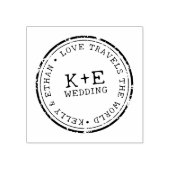 Reisbestemming Bruiloft Rubberstempel (Afrduk)