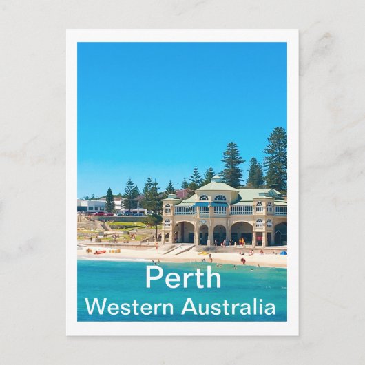 Reisbestemming Perth Australia Briefkaart (Voorkant)