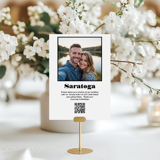 Reisbestemming QR-code voor het delen van foto's Kaart