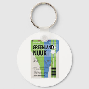 Reisbiljet Groenland Nuuk Sleutelhanger