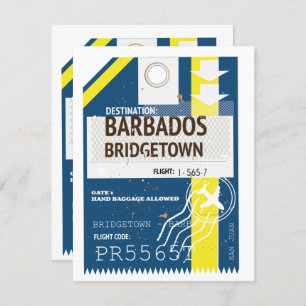 Reisbiljet van de Bridgetown Barbados