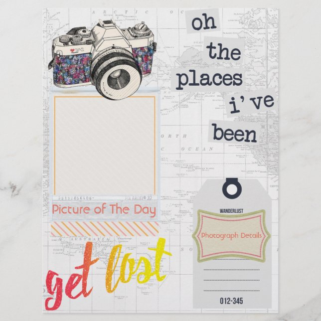 Reisblad "Afbeelding van de dag" Verticale pagina (Voorkant)