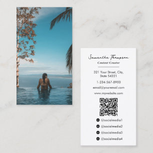 Reisblogger Influencer Content Creator Foto Visitekaartje
