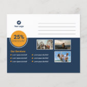 Reisbriefkaart Sjabloon Flyer (Achterkant)