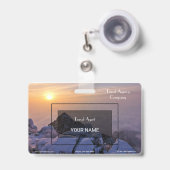 Reisbureau Badge (Voorkant met intrekbare clip)