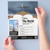 Reisbureau Flyer Brown Sjabloon (Hand)