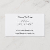 Reisbureau Hawaii Visitekaartje (Achterkant)