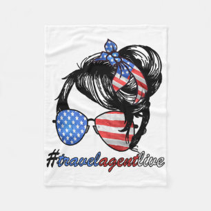 Reisbureau Loves Travelagentlife Fleece Deken
