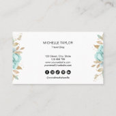 Reisbureau Reisblog Blue Wereldkaart Cruise Visitekaartje (Achterkant)