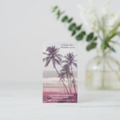 Reisbureau, vakantiehuur ..... visitekaartje (Staand voorkant)