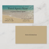 Reisbureau Visitekaartje (Voorkant / Achterkant)