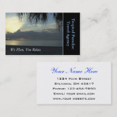 Reisbureau Visitekaartje (Voorkant / Achterkant)