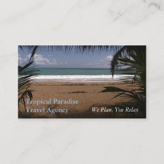 Reisbureau Visitekaartje (Voorkant)