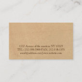 Reisbureau Visitekaartje (Achterkant)