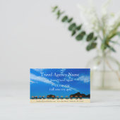 Reisbureau Visitekaartje (Staand voorkant)