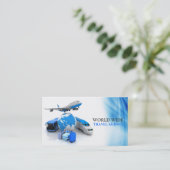 Reisbureau, Visitekaartje agent (Staand voorkant)