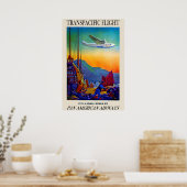 reisbureau voor de stille oceaan poster (Keuken)