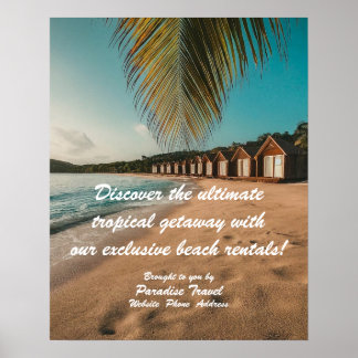 Reisbureaumarcting en -advertentie Tropisch Poster