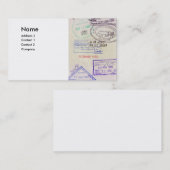 reisbureaus visitekaartje (Voorkant / Achterkant)